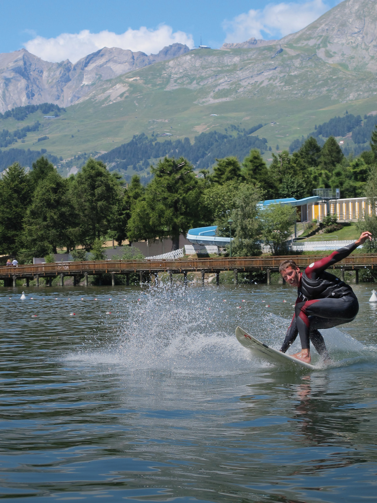 Surfer Crans-Montana